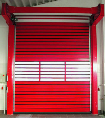 Automático industrial del panel 2.5m/S del finger de la puerta de la fábrica del obturador de la velocidad espiral de alta velocidad segura de la puerta
