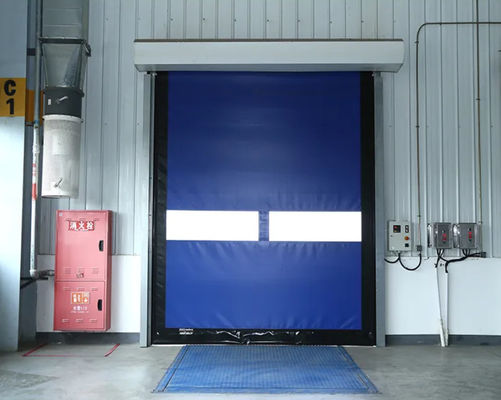 Puertas con persianas de rodillo rápidas de alta velocidad 380V industrial automático con PVC impermeable
