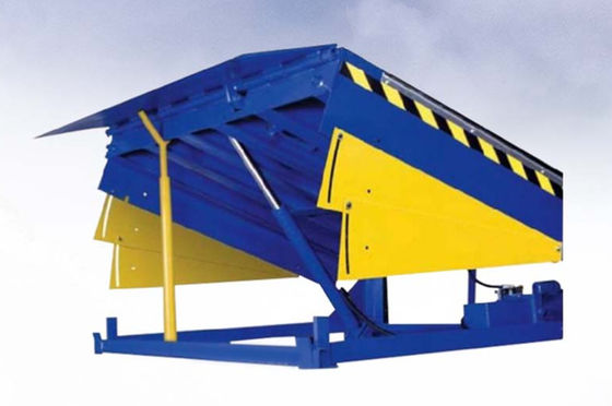 Barras de seguridad Nivelador de muelle de carga mecánica con rampa galvanizada para carretillas elevadoras móviles
