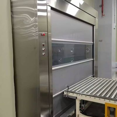 Radar Detección inteligente Puertas enrollables rápidas Discriminación de tráfico 900/800N Puerta industrial automática de tela flexible