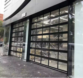 Las puertas rápidas transparentes del rodillo galvanizaron la puerta clara llena de acero del Rollup con los marcos