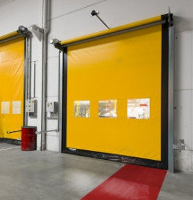 Obturador rápido plástico automático de la puerta de las puertas rápidas del rodillo del PVC de Warehouse a prueba de viento