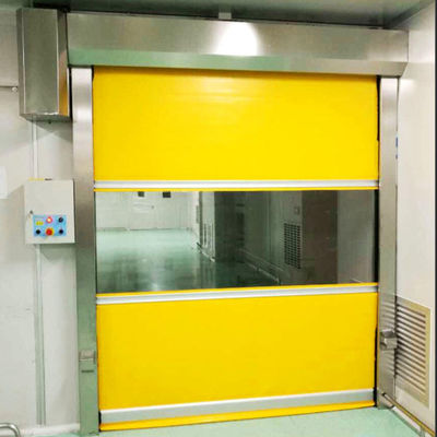 Puertas enrollables rápidas de acero galvanizado Pvc 1.6m/S Persiana enrollable de automatización industrial