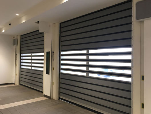Puerta espiral aislada de alta velocidad 0.8m/S Almacén de aleación de aluminio Rápido de acero Roll Up