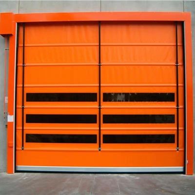 Puerta de cierre automática con cremallera rápida PVC de alta velocidad 304 de acero inoxidable