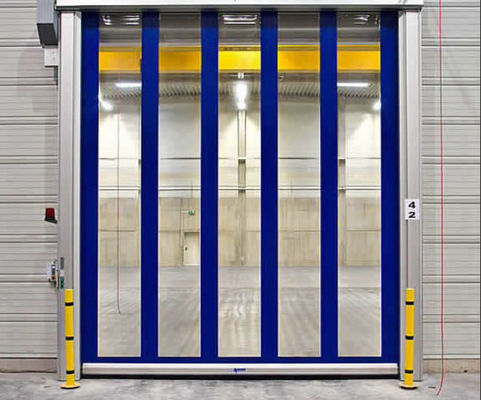 Puertas de rodillo rápidas personalizables con alta seguridad y resistencia a las intemperie Puertas industriales automáticas rápidas de tela flexible