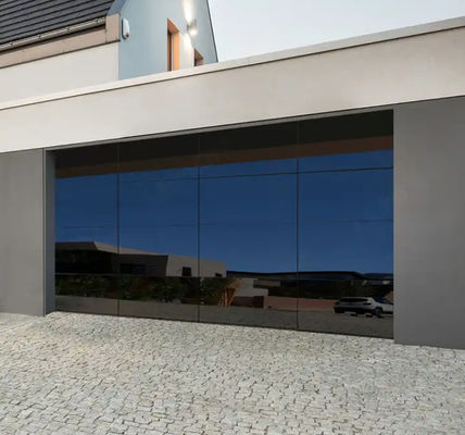 Impermeable Alta seguridad estanqueidad al agua Clase 3 Puerta de garaje transparente de vidrio Puerta de garaje seccional personalizada según el pedido