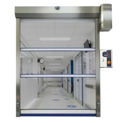 Puerta de rodillo rápida aislada de acero de alta resistencia manual/automática