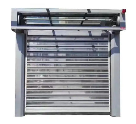 Puerta espiral de alta velocidad de aleación de aluminio con sensor fotoeléctrico 220V/50HZ Fuente de alimentación para taller con superficie terminada