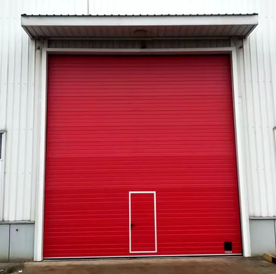 Seguridad Puerta seccional de acero blanco aislada operación manual/automática