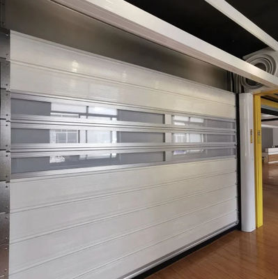 Puerta espiral de alta velocidad con control PLC a 0,8 m/s Sistema de seguridad de sensores fotoeléctricos de velocidad