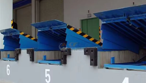 Nivelador eléctrico de muelle de carga con capacidad de 10 000-20 000 libras acabado recubierto en polvo y seguridad mejorada