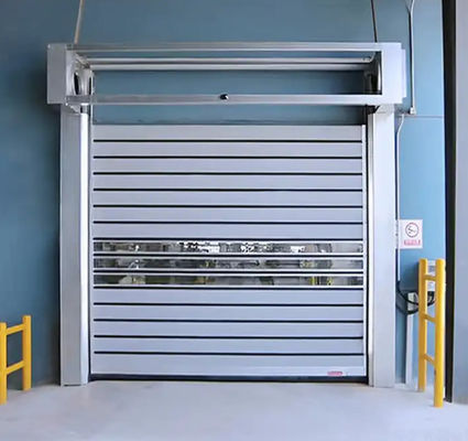 Puerta espiral de velocidad controlada por PLC con velocidades de apertura y cierre de 0,8 m/s a 220V/50HZ personalizada