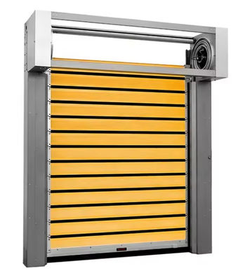 Puerta espiral de velocidad controlada por PLC con velocidades de apertura y cierre de 0,8 m/s