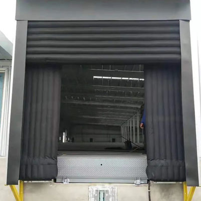Refugio de muelle de carga de color personalizado que proporciona protección contra los elementos del almacén PVC inflable