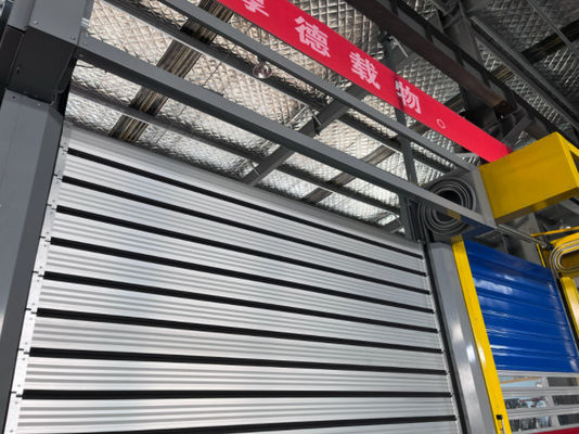 0.8m/s Puerta espiral de velocidad de aleación de aluminio con 220V/50HZ Fuente de alimentación Cerradura automática de metal de aluminio rápida