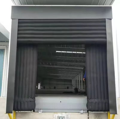 Refugio de muelle inflable resistente al fuego y a los rayos UV con diseño flexible Sistema de logística industrial sello de muelle