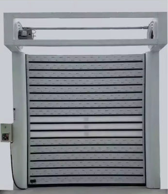 Puerta en espiral con sensor fotoeléctrico de velocidad -20\u2103~ 50\u2103 Rango de temperatura Control PLC Puerta automática de alta velocidad
