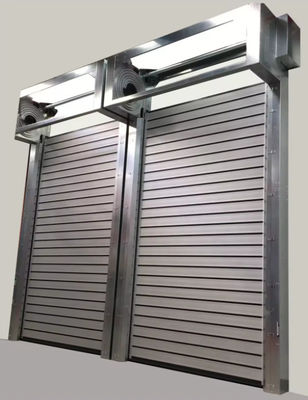 Puerta en espiral con sensor fotoeléctrico de velocidad -20\u2103~ 50\u2103 Rango de temperatura Control PLC Puerta automática de alta velocidad