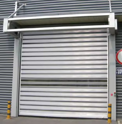 220V/50HZ Sensor fotoeléctrico de seguridad Puerta espiral de velocidad -20°C~50°C Abrir resistencia al viento de aluminio rígido Puerta de alta velocidad