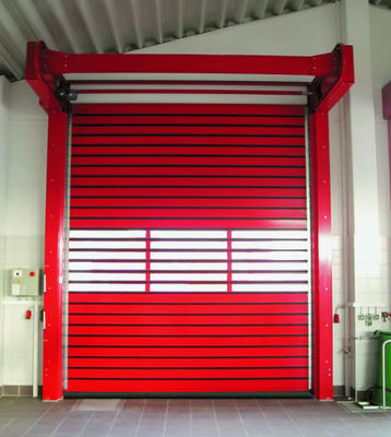 220V/50HZ Sensor fotoeléctrico de seguridad Puerta espiral de velocidad -20°C~50°C Abrir resistencia al viento de aluminio rígido Puerta de alta velocidad