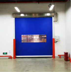 Seguridad aislada Puertas de rodillo rápidas resistentes a la intemperie Diseño moderno Mayorista Industrial Automático Rápido de alta velocidad PVC