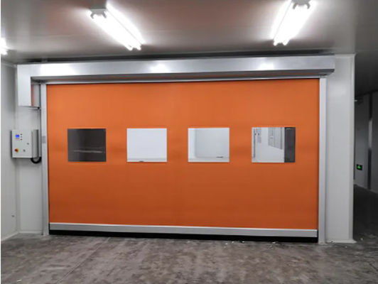 Seguridad aislada Puertas de rodillo rápidas resistentes a la intemperie Diseño moderno Mayorista Industrial Automático Rápido de alta velocidad PVC