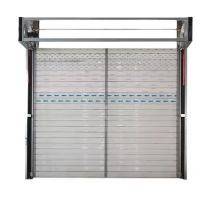 Puerta espiral de aluminio de velocidad con sistema de control PLC 0.75KW potencia del motor Ventas directas del fabricante