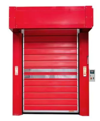 Puerta espiral de aluminio de velocidad con sistema de control PLC 0.75KW potencia del motor Ventas directas del fabricante