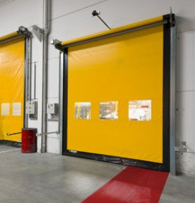 304 de acero inoxidable aislado térmico velocidad rápida Roll Up PVC puerta de persiana comercial rápidamente automática