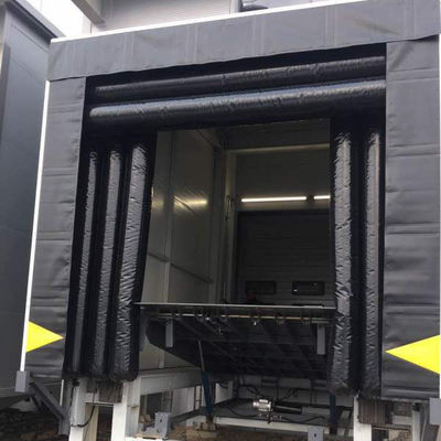 Refugio de muelle inflable con resistencia a los rayos UV para una fácil instalación Refugio de contenedores de PVC Industrial seccional