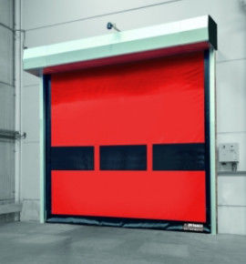 Puerta de rodillo rápida de aislamiento térmico de bajo mantenimiento con almacenamiento en frío automático de acero inoxidable 304