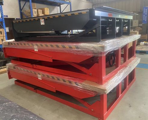 25000-40000LBS Capacidad Taller de diseño seguro Placa automática de muelle Niveladores de puertas de muelle Hidráulico de trabajo pesado