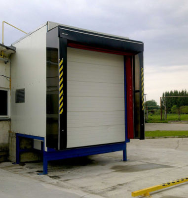 Moderno sistema de carga ajustable Refugio de puerta de muelle con material de plástico de goma de PVC Refugio de muelle mecánico