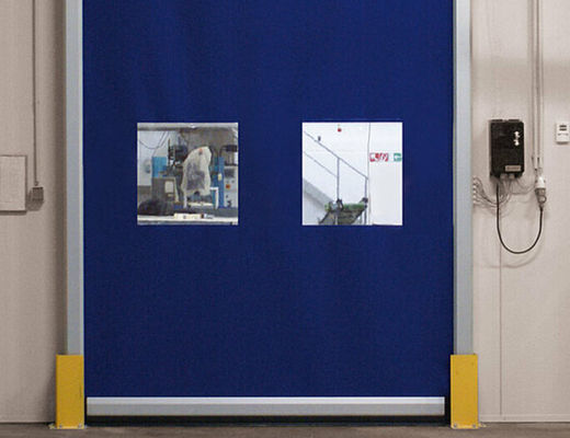 Puerta de rodillos rápidos de bajo mantenimiento estructura de acero de alta resistencia a la intemperie Puerta de logística automática de alta velocidad