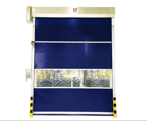 Puerta de metal aislada de rodadura rápida, resistente a la intemperie, puerta de persiana exterior con bajo ruido