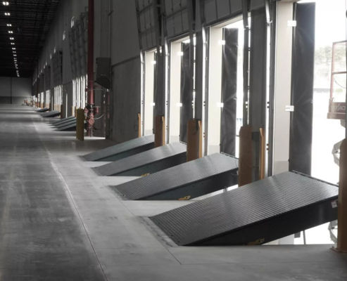 Nivelador del muelle de carga mecánica de seguridad mejorada con labio personalizable