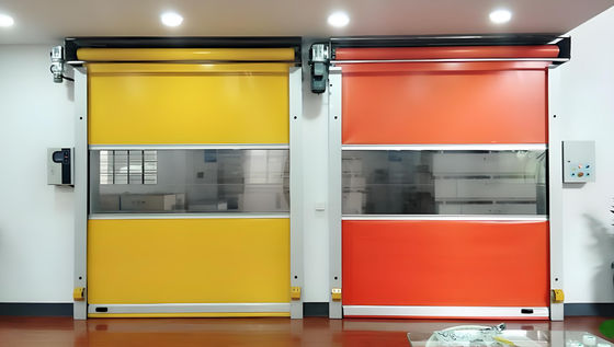 Puerta de garaje de alta velocidad de PVC silenciosa y duradera con obturación rápida Puerta exterior de aleación de aluminio personalizada