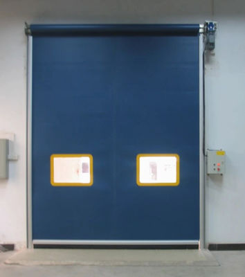 Puerta de alta velocidad personalizada de PVC con persiana rápida con acero inoxidable y puerta de cremallera de control inteligente