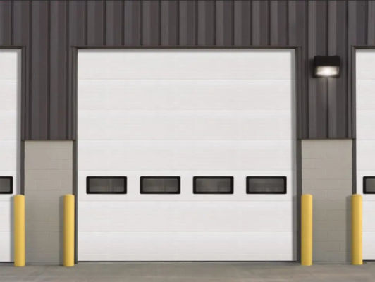 Puerta de garaje aislada comercial con espuma de poliuretano
