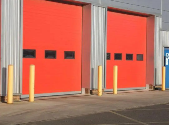 Puerta de rodillo rápida resistente a la intemperie con aislamiento térmico y de ruido