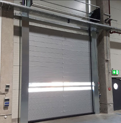 Puerta espiral de alta velocidad de aluminio transparente de seguridad