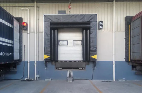 Sistema de carga ajustable de color personalizado Protector de puertas de muelle para industrial Hecho de material de caucho plástico PVC