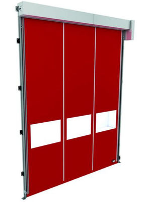 Alta seguridad Personalización de alta velocidad PVC Rollo de puerta de obturación rápida 304 de acero inoxidable