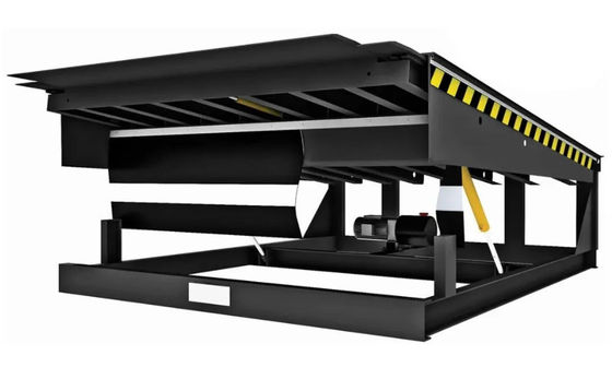 Taller de niveladores de puertas de muelle placa automática de muelle 25000-40000LBS diseño seguro con altura de cubierta personalizable y barras de seguridad