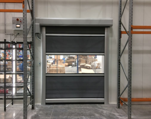 Bajo mantenimiento Alta velocidad PVC Rollo Up Puerta de persiana rápida 304 Material de acero inoxidable para aislamiento térmico