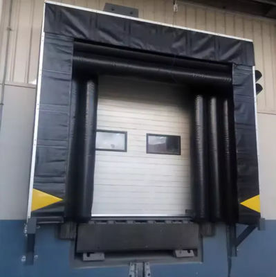 Fabricación industrial de tejido mecánico duradero de lado blando de PVC personalizado Sistema de carga ajustable de color Refugio de puertas del muelle para camiones