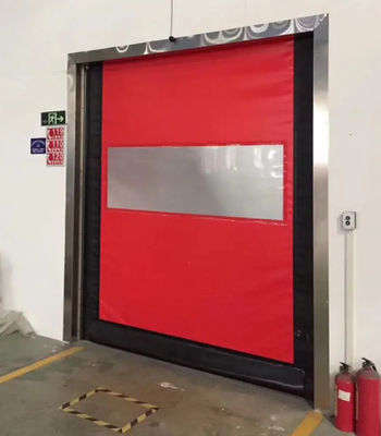 Durabilidad moderna de alta velocidad de PVC Rollo de puertas de persiana rápida 304 material de acero inoxidable Almacenamiento automático de PVC congelado puertas de enfriador