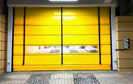 PVC de alta velocidad puerta de persiana rápida 304 material de acero inoxidable solución ideal para espacios de almacenamiento aislados