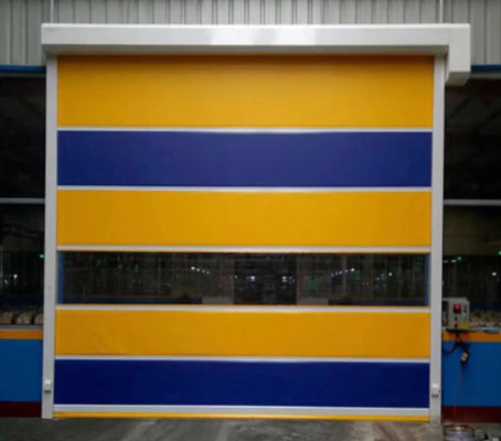 Fácil instalación PVC de alta velocidad Rollo de puertas de persiana rápida 304 de acero inoxidable Modern Design Zipper
